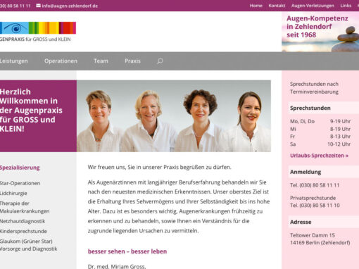 Augenpraxis für GROSS und KLEIN, Berlin